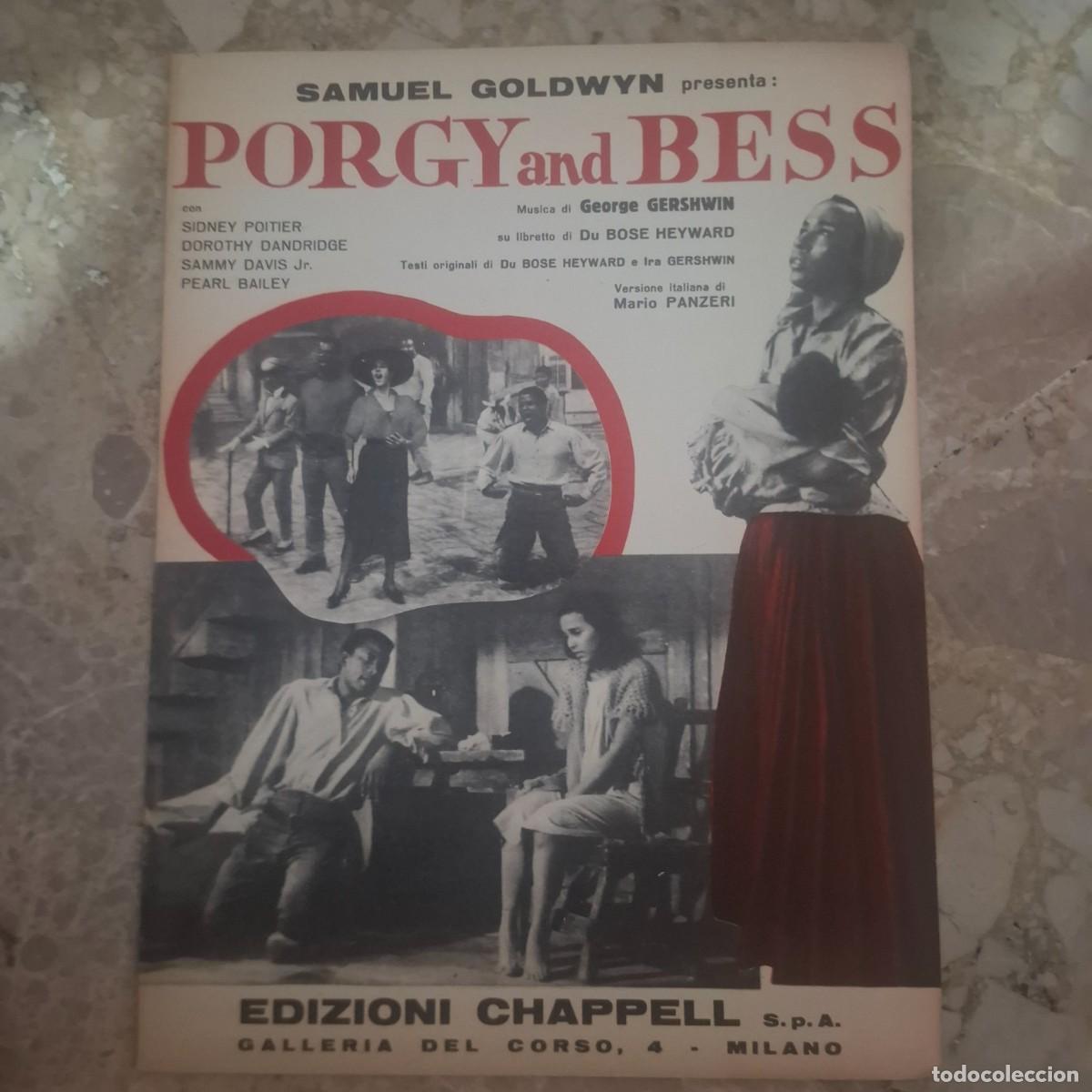 Partituras musicales: Antigua partitura 1959. Banda sonora de PORGY AND BESS