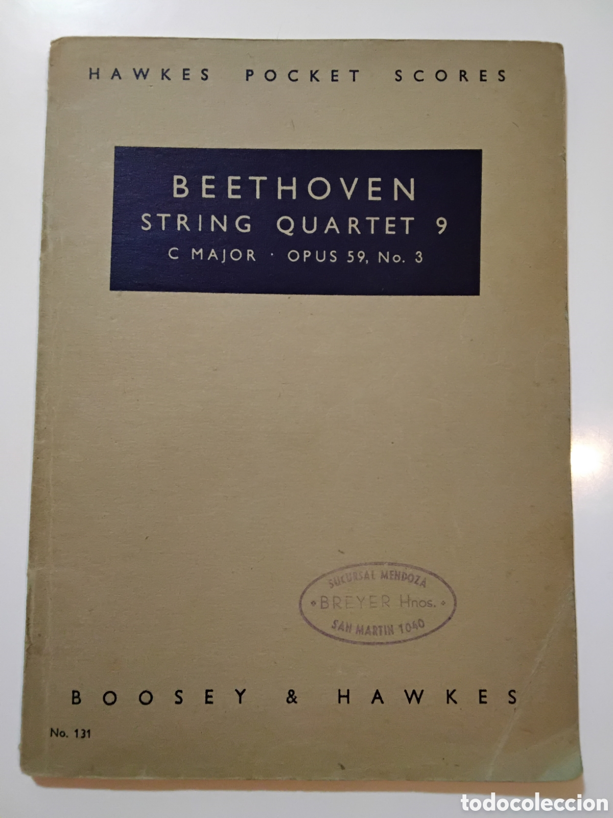 Partituras musicales: Ludwig van Beethoven &ndash; String Quartet IX in C Major, Op. 59 No. 3 &ndash; Boosey & Hawkes &ndash; 1950/1960