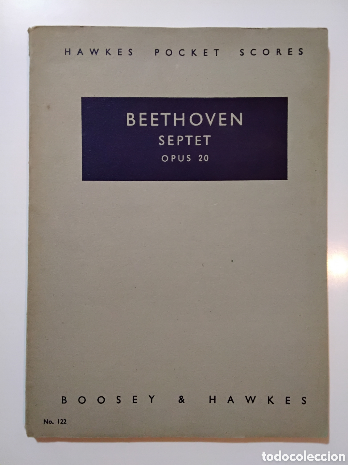 Partituras musicales: Ludwig van Beethoven &ndash; Septet, Op. 20 &ndash; Boosey & Hawkes &ndash; c. 1950/1960