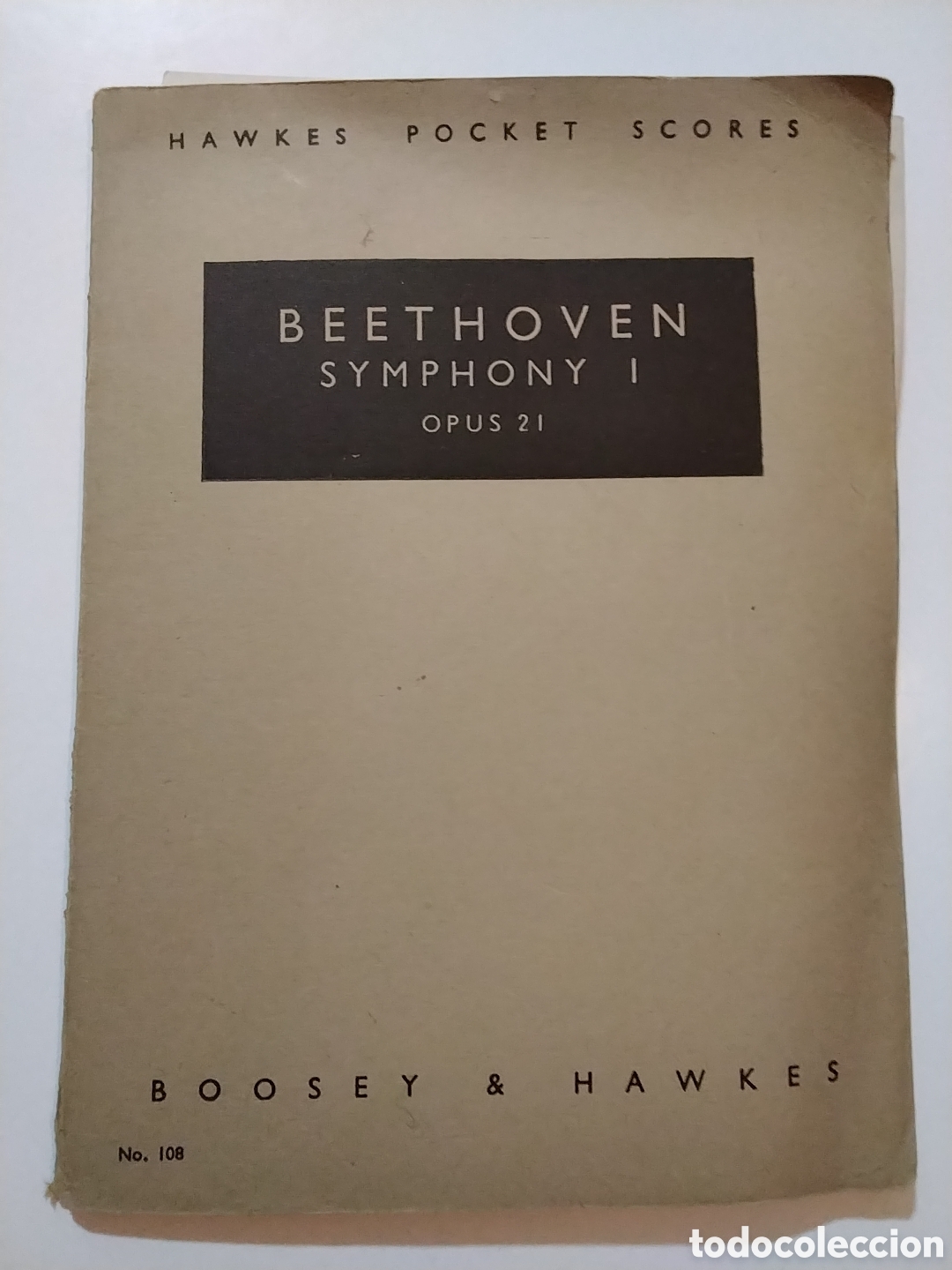 Partituras musicales: Ludwig van Beethoven &ndash; Symphony No. 1 in C Major, Op. 21 &ndash; Boosey & Hawkes &ndash; c. 1950/1960