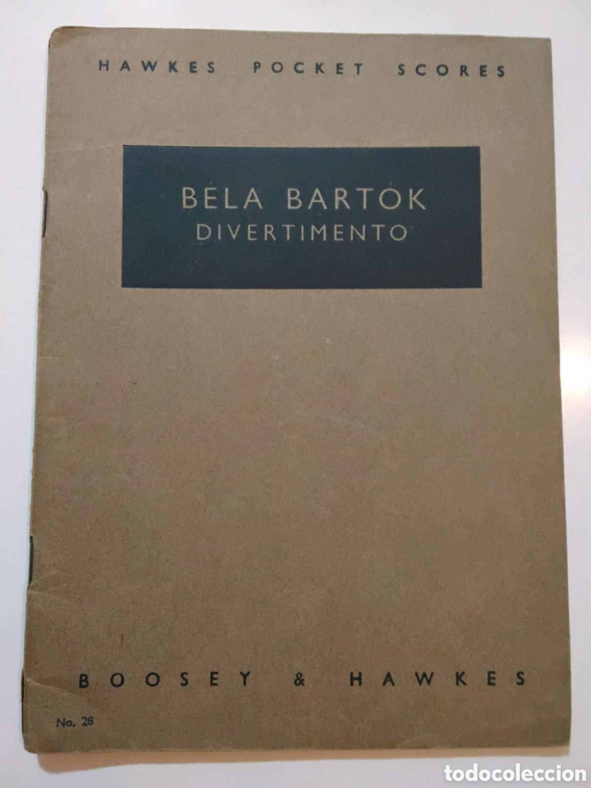 Partituras musicales: B&eacute;la Bart&oacute;k &ndash; Divertimento for String Orchestra &ndash; Boosey & Hawkes &ndash; 1940