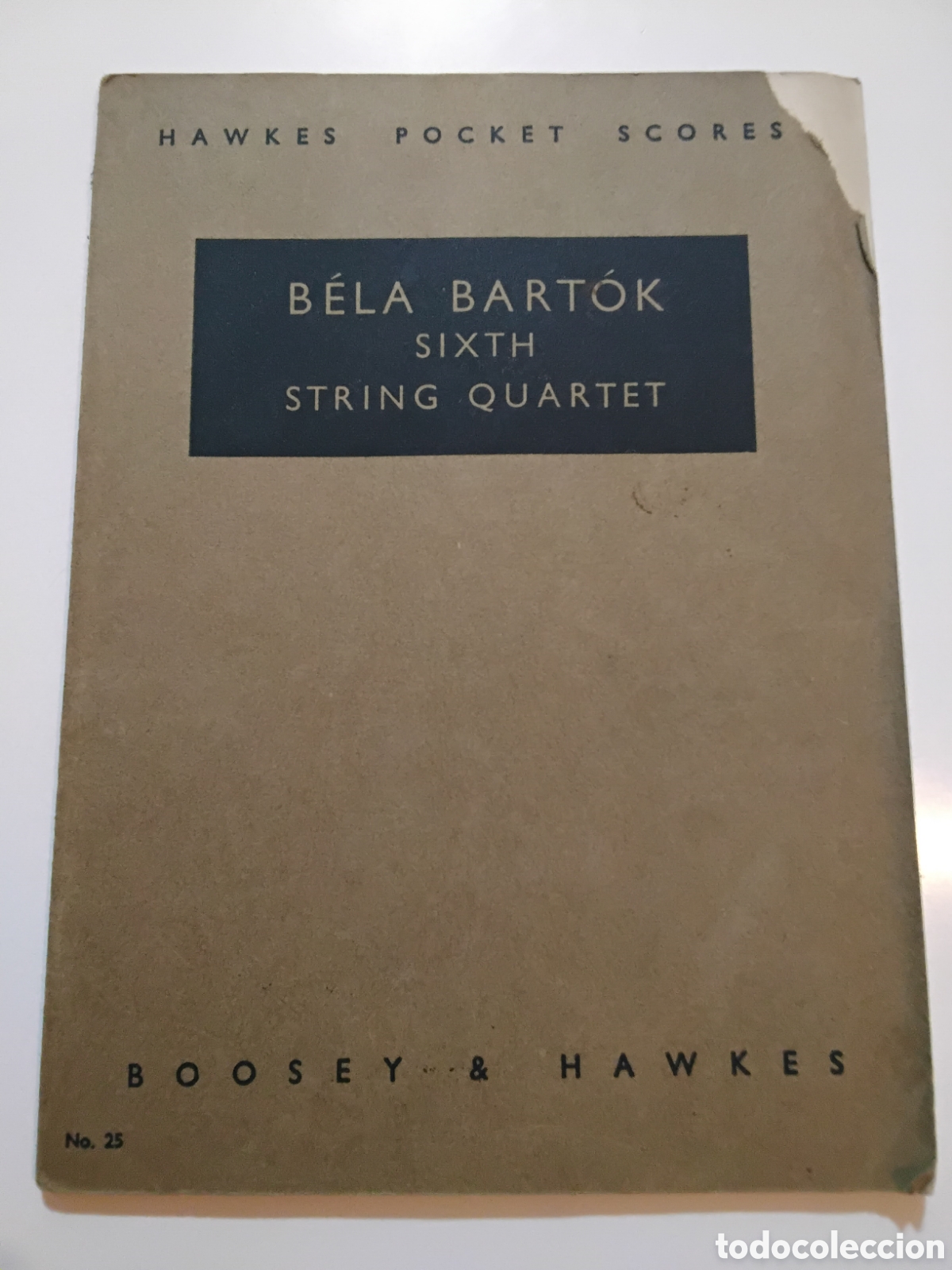 Partituras musicales: B&eacute;la Bart&oacute;k &ndash; Sixth String Quartet &ndash; Boosey & Hawkes &ndash; 1941