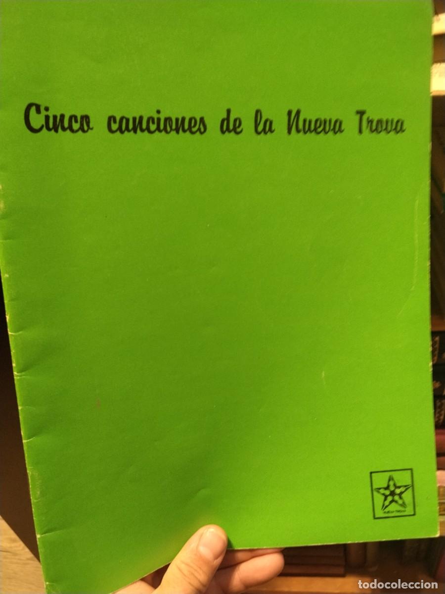 Partituras musicales: Partitura. Cinco canciones de la nueva trova