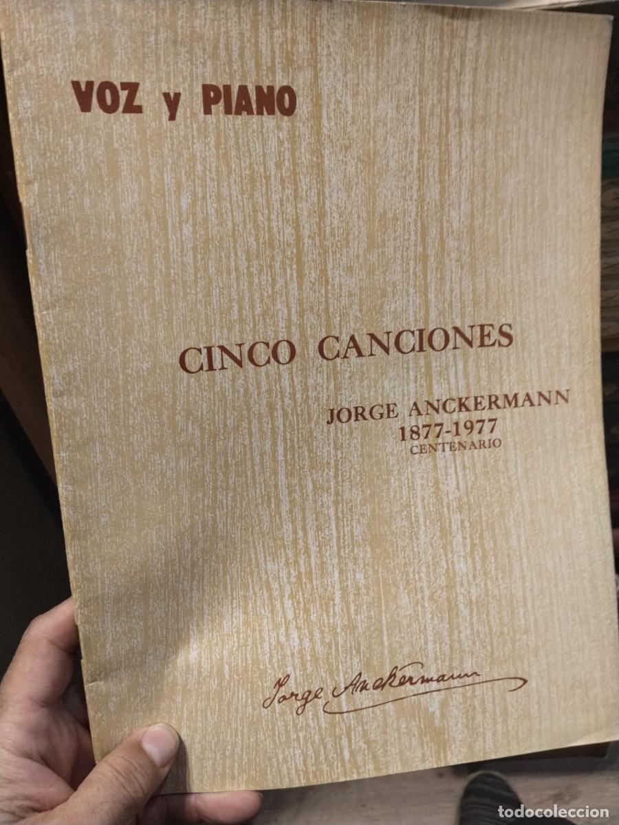 Partiture musicali: Partitura. Cinco canciones. Jorge Anckermann