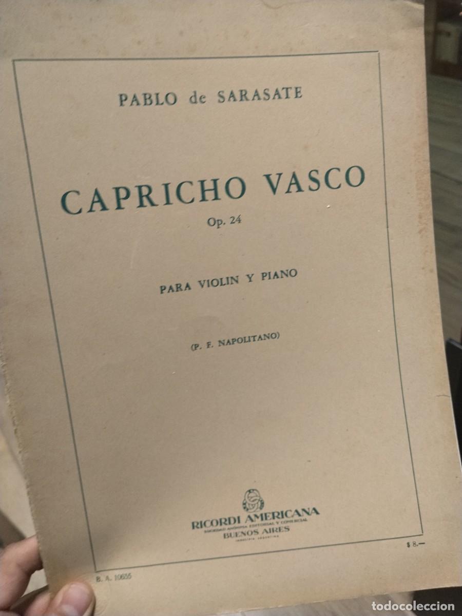 Partituras musicales: Partitura. Capricho vasco. Pablo Sarasate