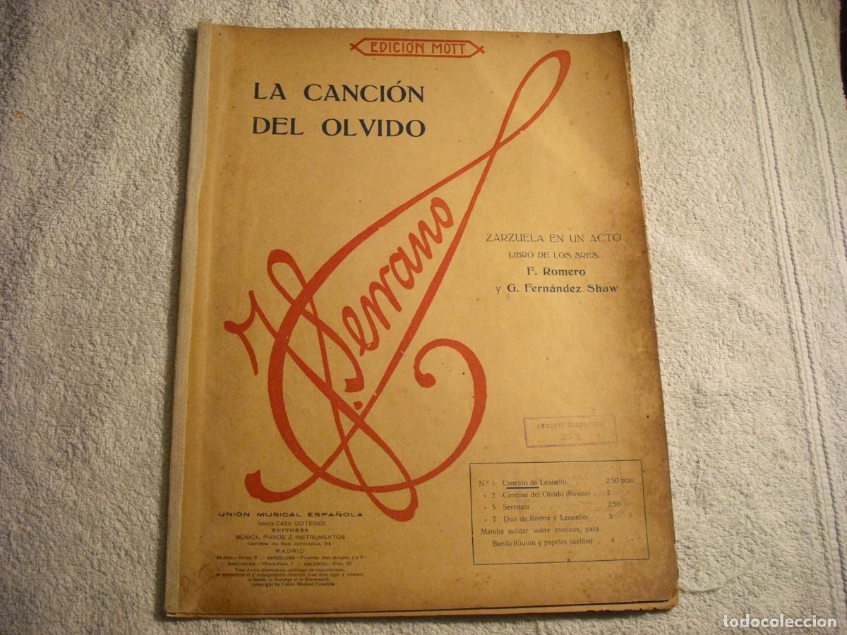 Partituras musicales: LA DOLOROSA , ZARZUELA EN DOS ACTOS . JOSE SERRANO , PARTITURA