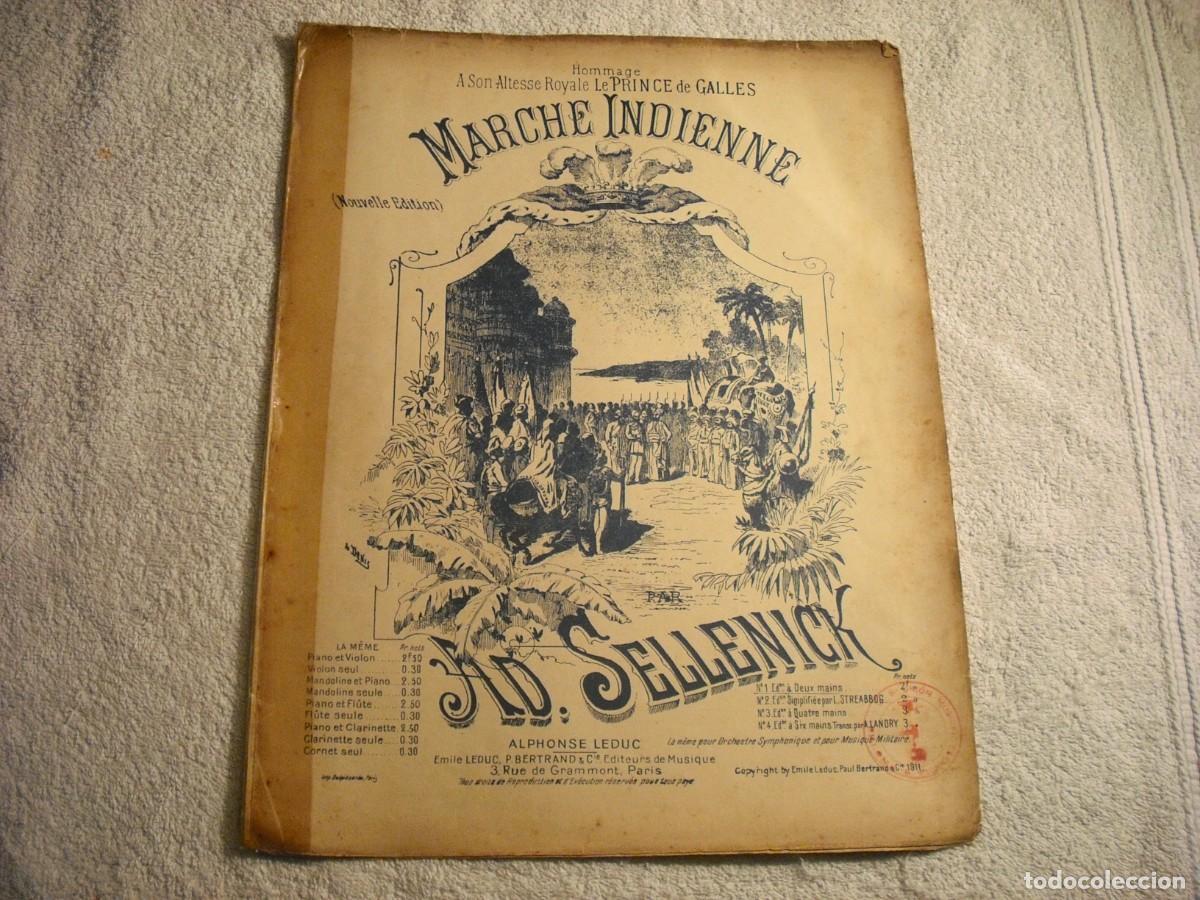 Partituras musicales: PARTITURA MARCHE INDIENNE . SELLENICK