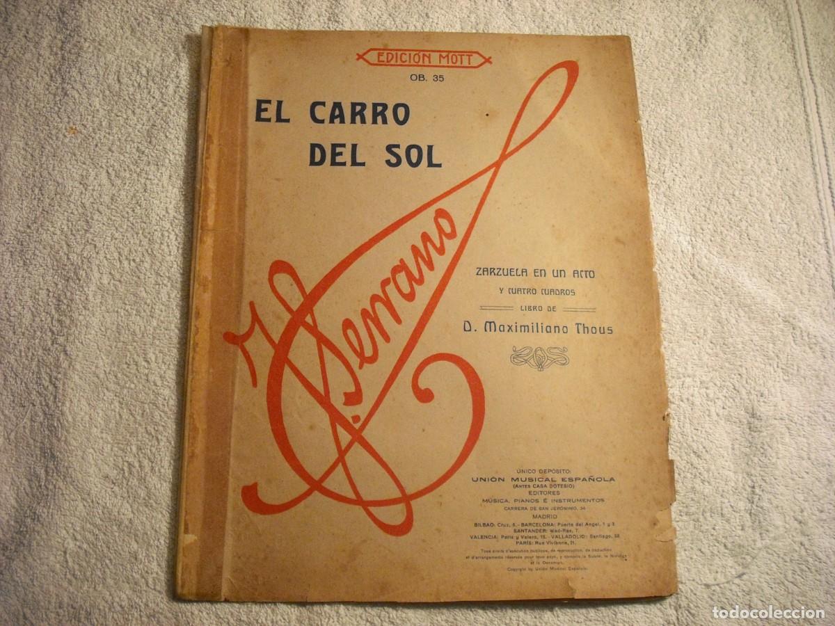 Partituras musicais: LA CANCION DEL OLVIDO, PARTITURA J. SERRANO