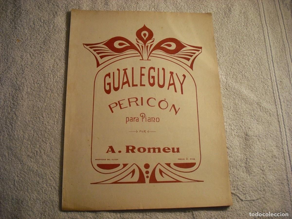 Partituras musicales: GUALEGUAY PERICON. PARTITURA A. ROMEU