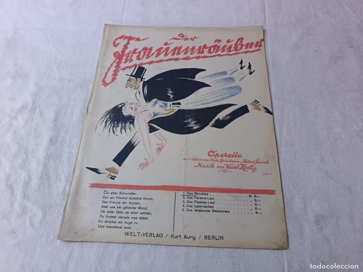 Partituras musicales: Antigua Publicaci&oacute;n con partituras, ppios XX, Das Mondlied