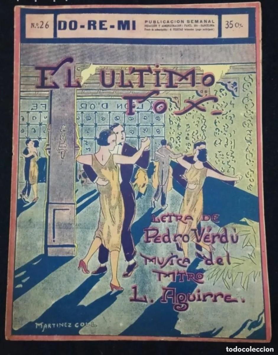 Partituras musicales: PARTITURA ULTIMO FOX. BONITA PORTADA MODERNISTA.N&ordm; 26 DE LA COLECCI&Oacute;N DO-RE-MI. 1920