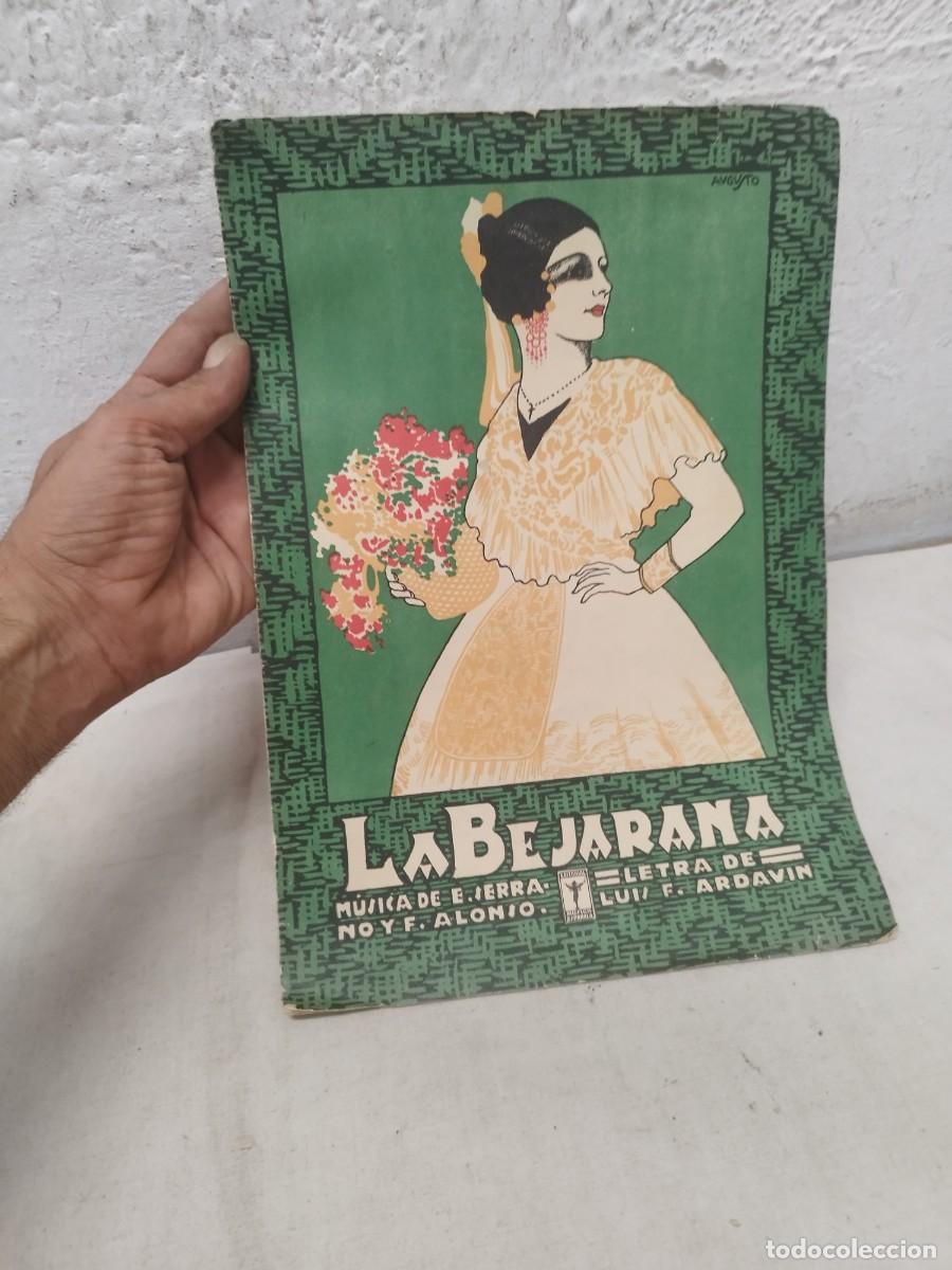 Partituras musicales: Antigua partitura de m&uacute;sica, E. Serra, E. Alonso Luis F. Ardavin. La bejarana, zarzuela.