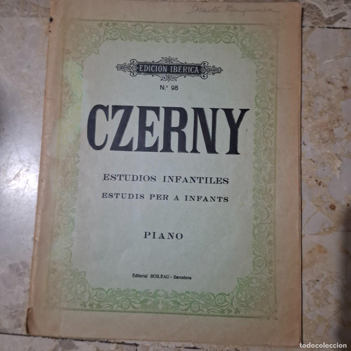 Partituras musicales: EDICI&Oacute;N IB&Eacute;RICA NUM, 98: CZERNY. ESTUDIOS INFANTILES (ESTUDIS PER A INFANTS
