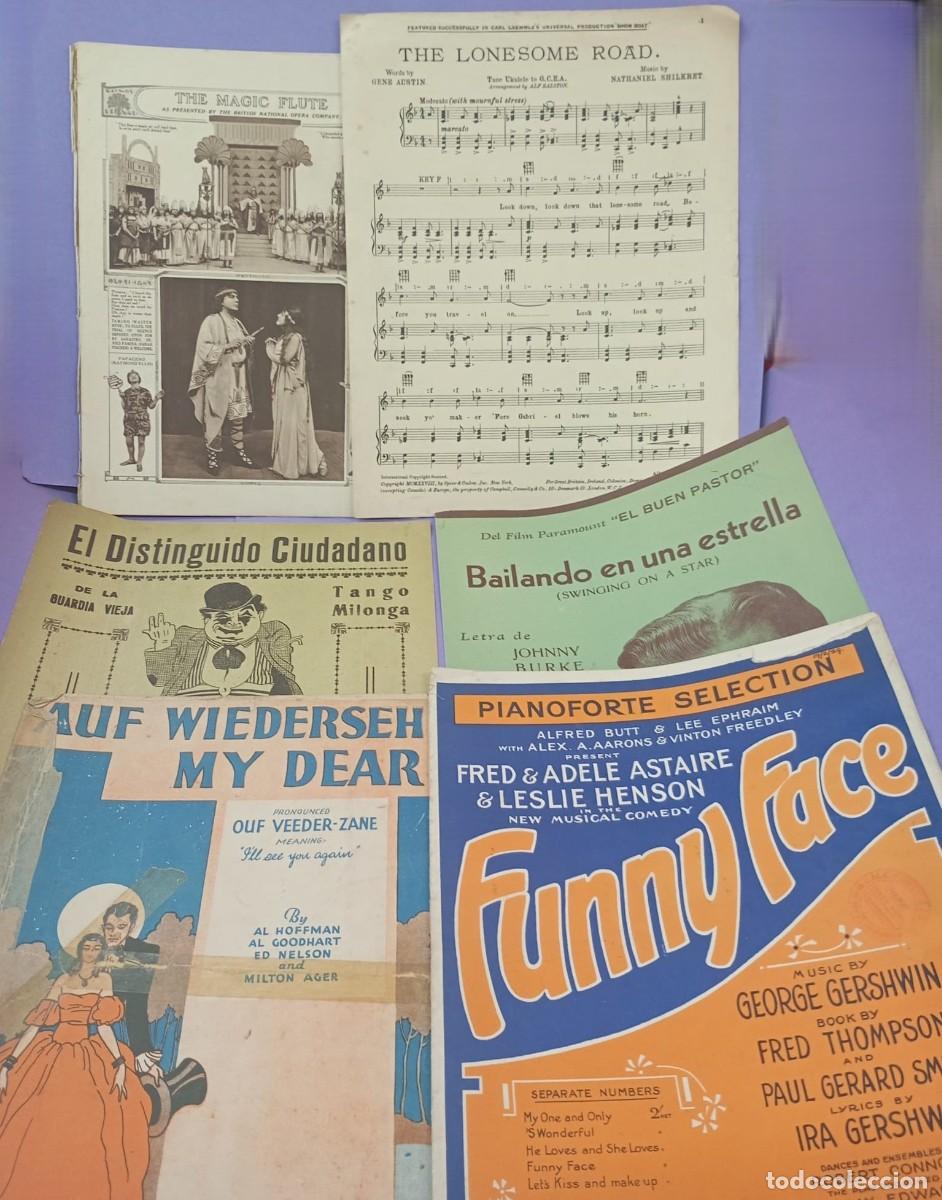 Partituras musicales: LOTE 6 PARTITURAS ANTIGUAS