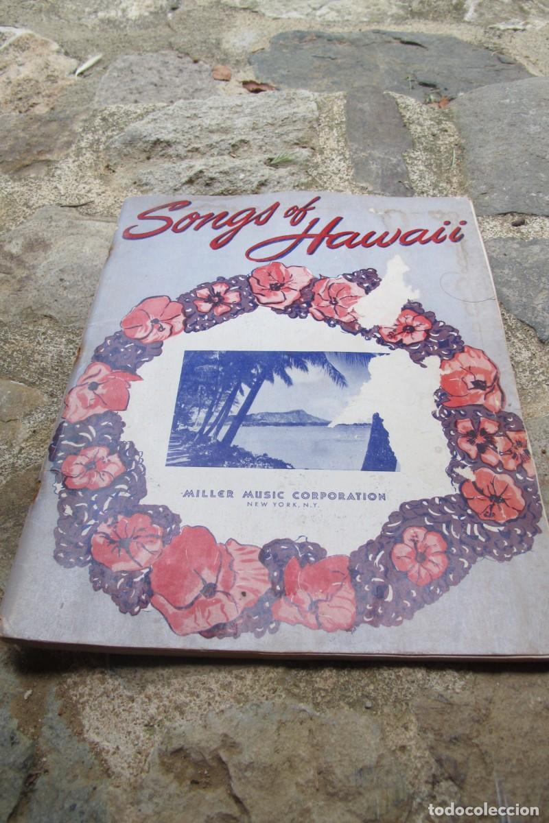 Partituras musicales: SONGS OF HAWAII. PARTITURAS. PARTITURA MILLER MUSIC CORPORATION