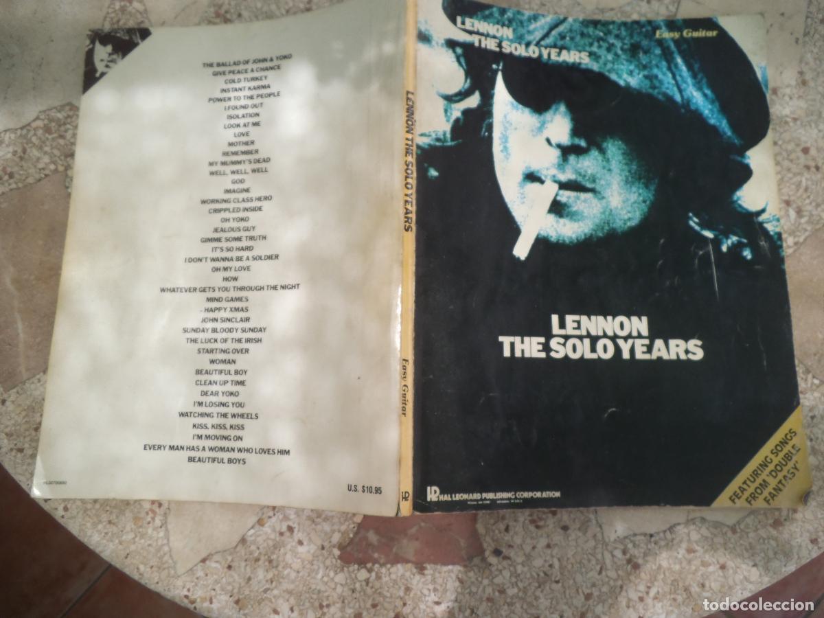 Partituras musicales: partituras, lennon the solo years, easy guitar, 112 paginas
