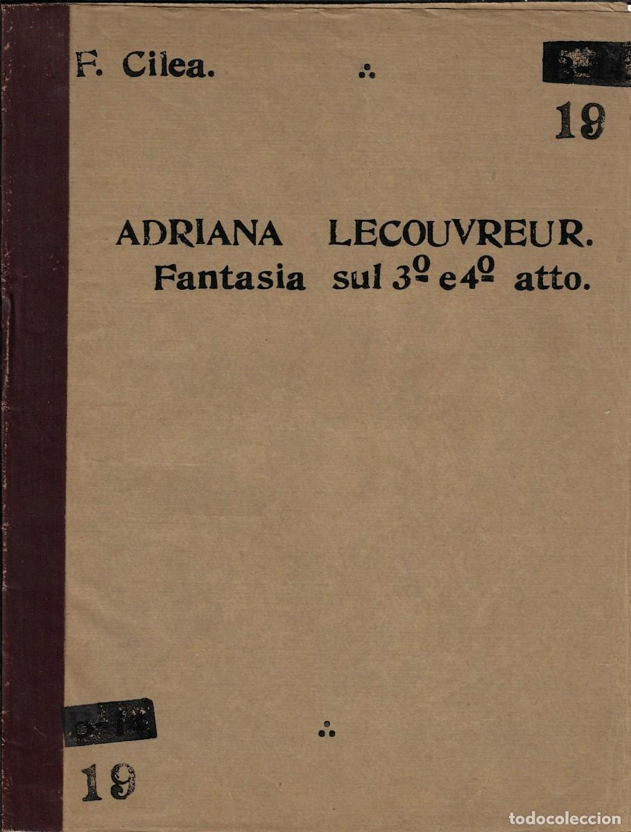 Partituras musicales: Adriana Lecouvreur (Fantasia) - Orquesta - Partitura antigua (1903) - Francesco Cilea