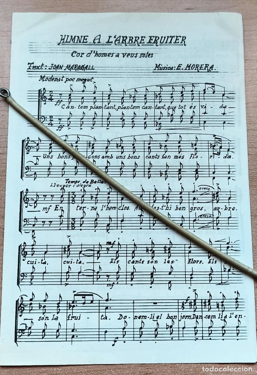 Partituras musicales: Himne a l'Arbre Fruiter - Joan Maragall - TIC y Generalitat de Catalunya