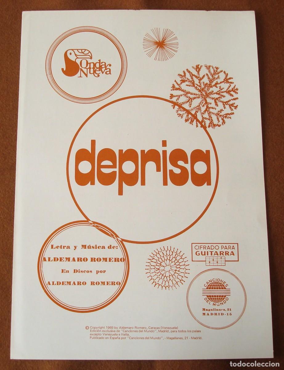 Partituras musicales: Aldemaro Romero : Deprisa - Edici&oacute;n original 1969 Canciones del mundo