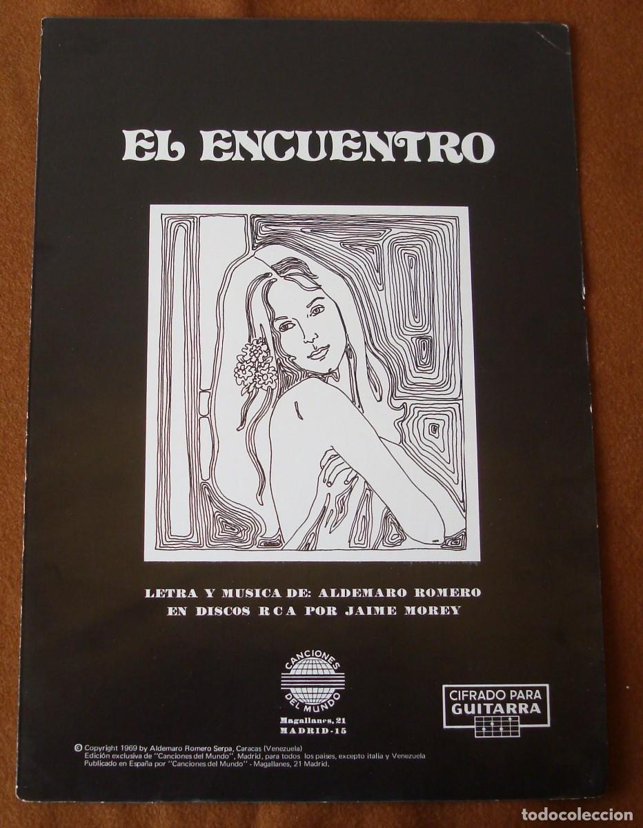 Partituras musicales: Aldemaro Romero : El encuentro - Edici&oacute;n original 1969 Canciones del mundo