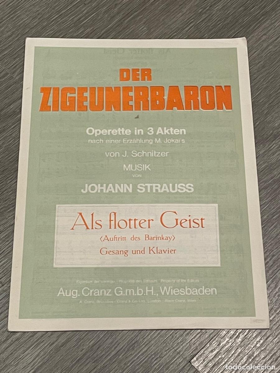 Partituras musicales: JOHANN STRAUSS - DER ZIGEUNERBARON - ALS FLOTTER GEIST - VOZ Y PIANO - A.C.48470