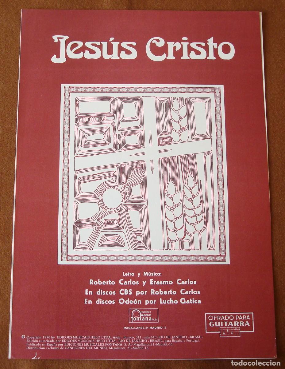 Partituras musicales: Roberto Carlos : Jes&uacute;s Cristo - Edici&oacute;n original 1970 Ediciones musicales Fontana