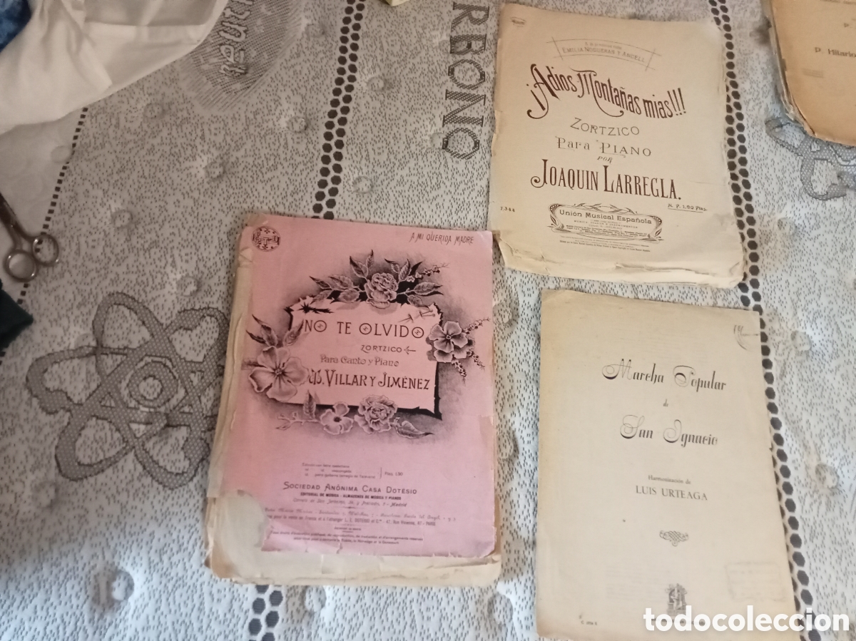 Partituras musicales: Partituras antiguas de m&uacute;sica vasca