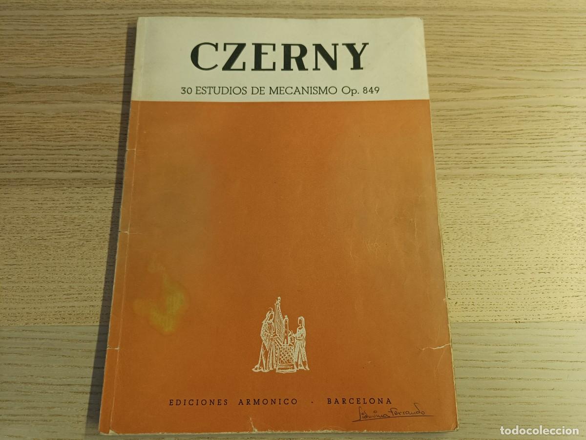 Partituras musicales: Partitura. &rdquo;30 estudios de mecanismo&rdquo; Op. 849. Carl Czerny.Ediciones Arm&oacute;nico. Barcelona