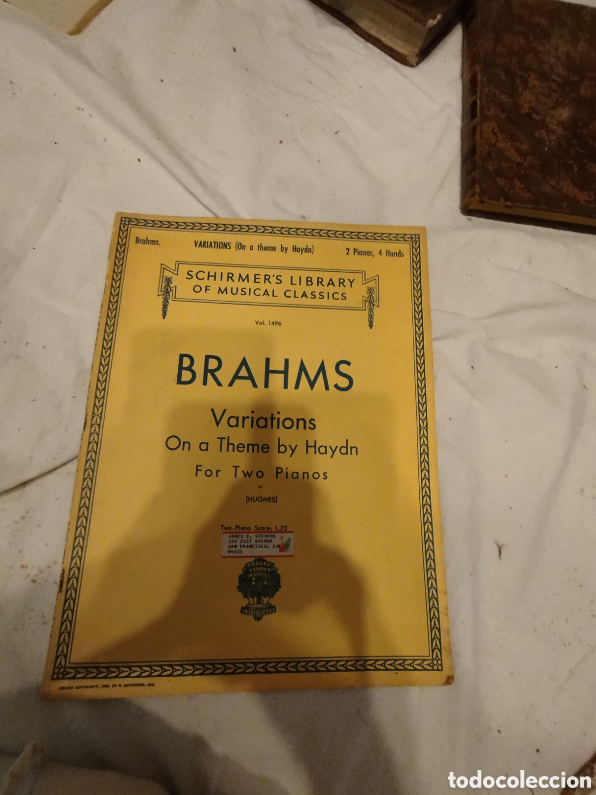 Partituras musicales: Partitura Brahms - Variations On a Theme by Haydn (For Two Pianos) - Schirmer's Library Vol. 1496.