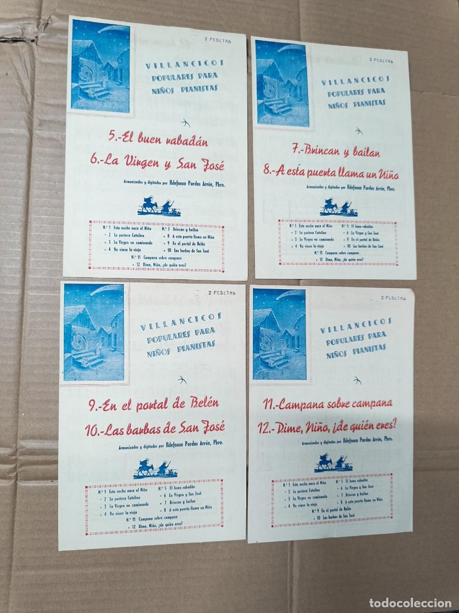 Partitions Musicales: LOTE 4 ANTIGUAS REVISTAS, PARTITURAS VILLANCICOS POPULARES PARA NI&Ntilde;OS PIANISTAS. MUSICA, NAVIDAD P27