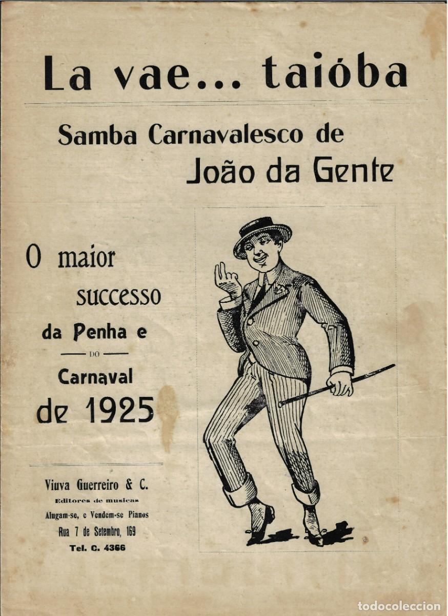 Partitions Musicales: Dos raras partituras antiguas de sambas de carnaval de Jo&atilde;o da Gente