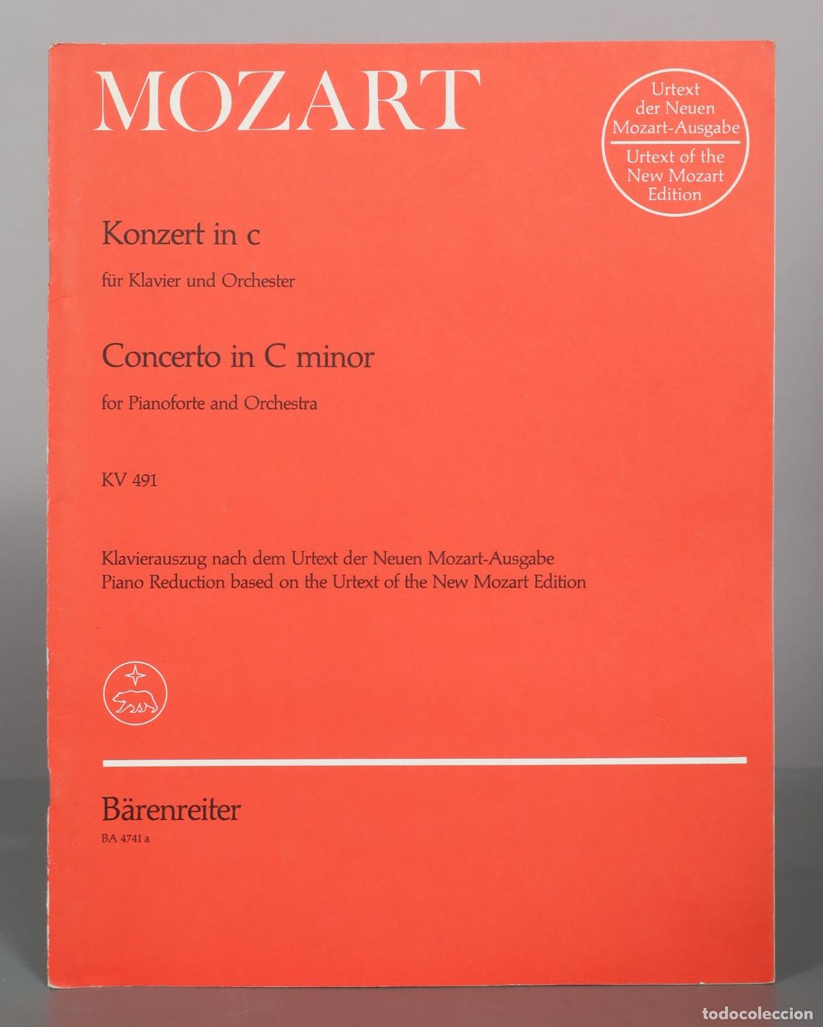 Partitions Musicales: PARTITURA. Concerto in C minor KV 491 - Mozart - B&auml;renreiter