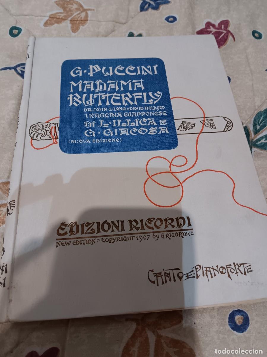 Partituras musicales: Partitura Madame Buterfly Puccini firmada