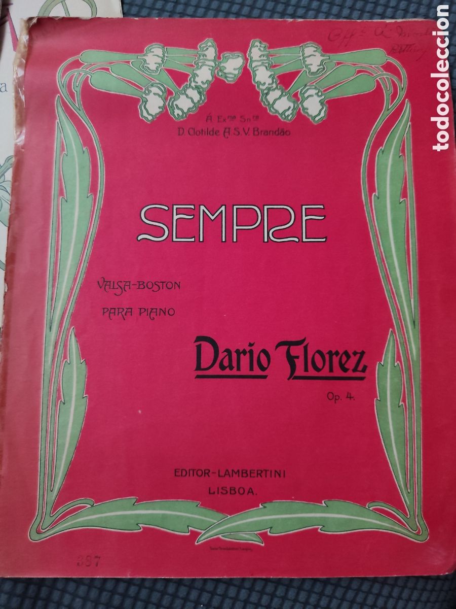 Partituras musicales: 4 partituras antiguas portuguesas