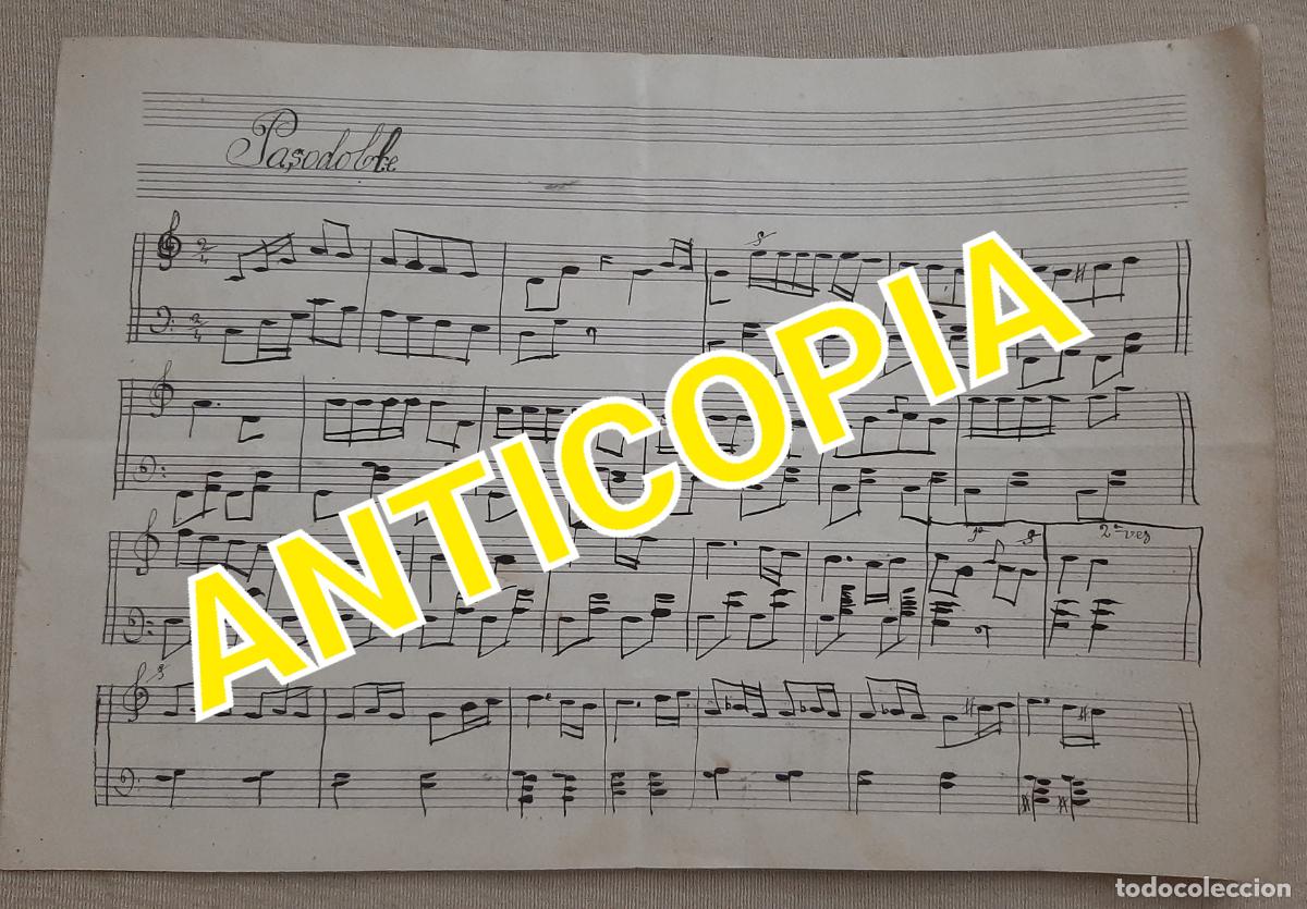 Partituras musicales: JUMILLA PASODOBLE DE REMIGIO GUARDIOLA ANTIGUA PARTITURA AUT&Oacute;GRAFA