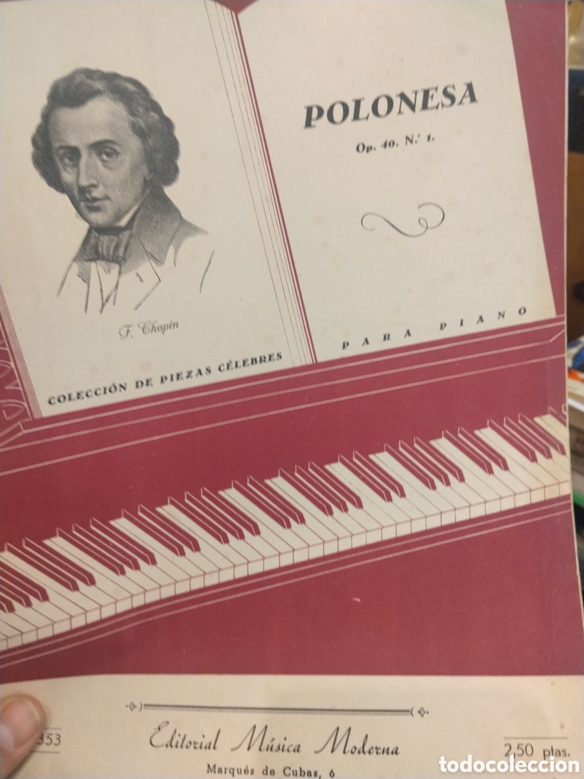 Partiture musicali: Partitura. Polonesa. Chopin