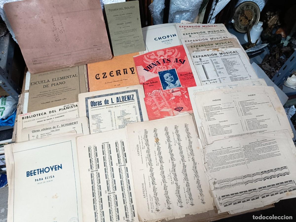 Partiture musicali: GRAN LOTE DE ANTIGUAS PARTITURAS DE PIANO A IDENTIFICAR -P29