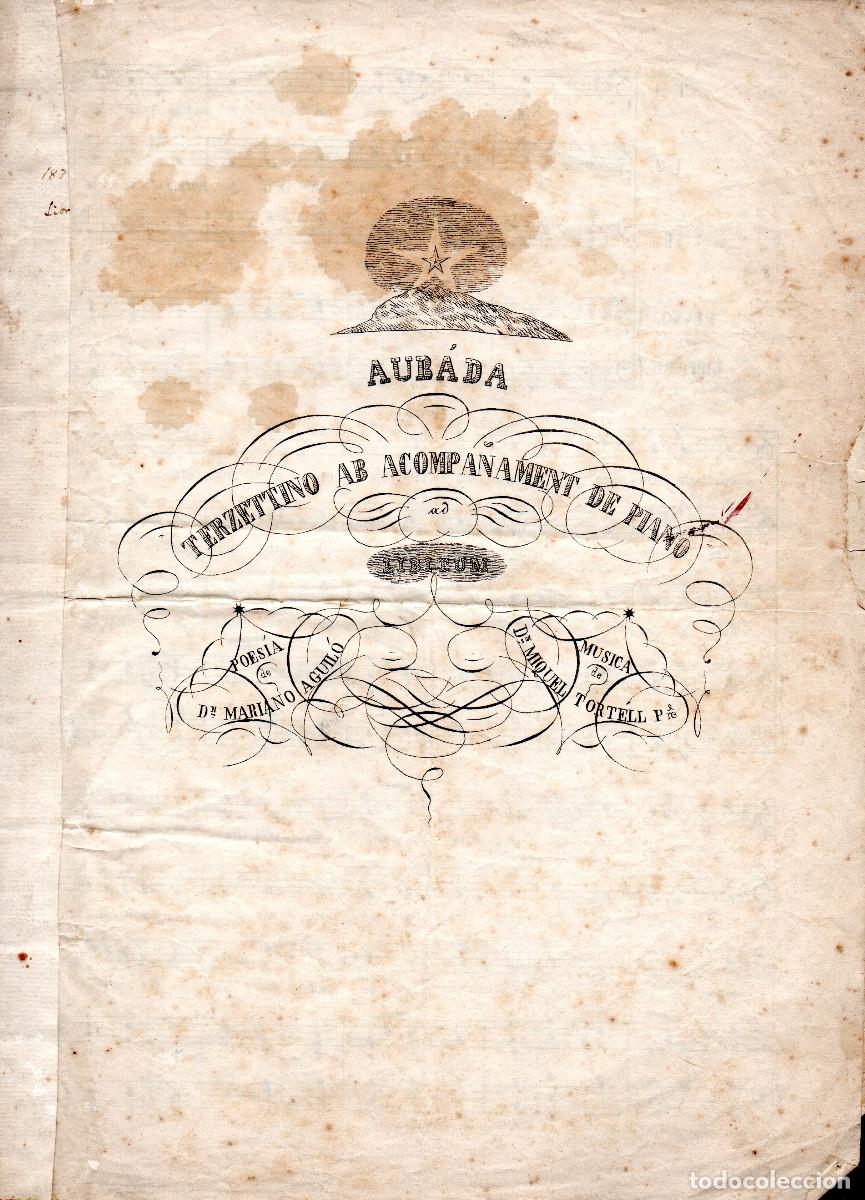 Partitions Musicales: [Partitura]. Aur&aacute;da. Terzettino ab acompa&ntilde;ament de piano.