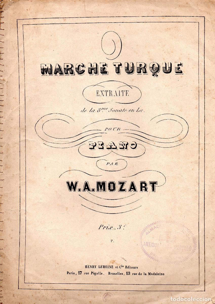 Partitions Musicales: [Partitura]. Marche Turque.