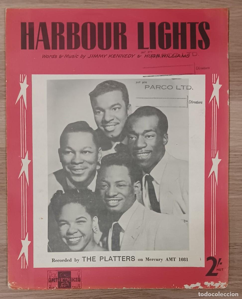 Partituras musicales: PARTITURA THE PLATTERS HARBOUR LIGHTS