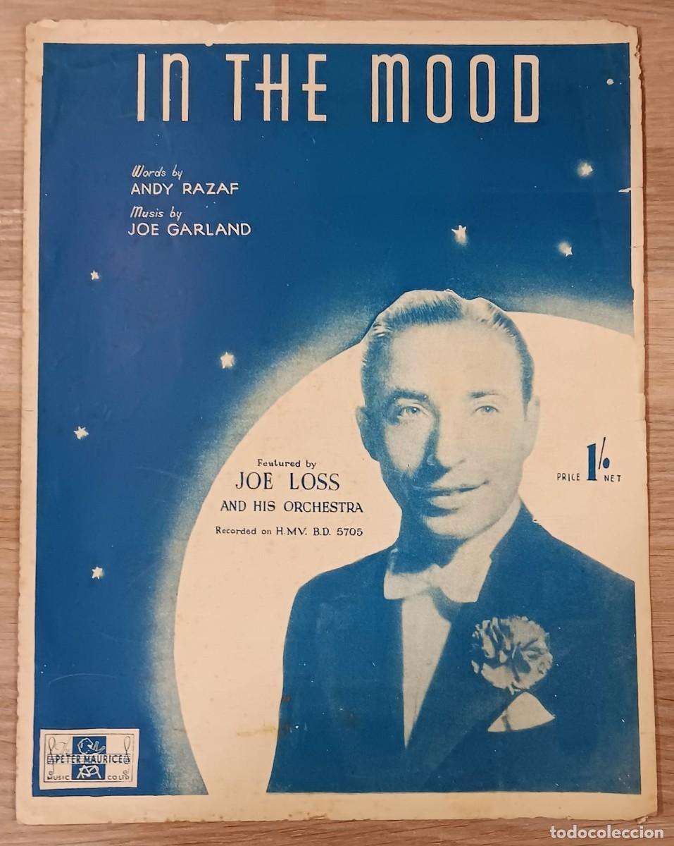 Partituras musicales: PARTITURA JOE LOSS AND HIS ORCHESTRA IN THE MOOD