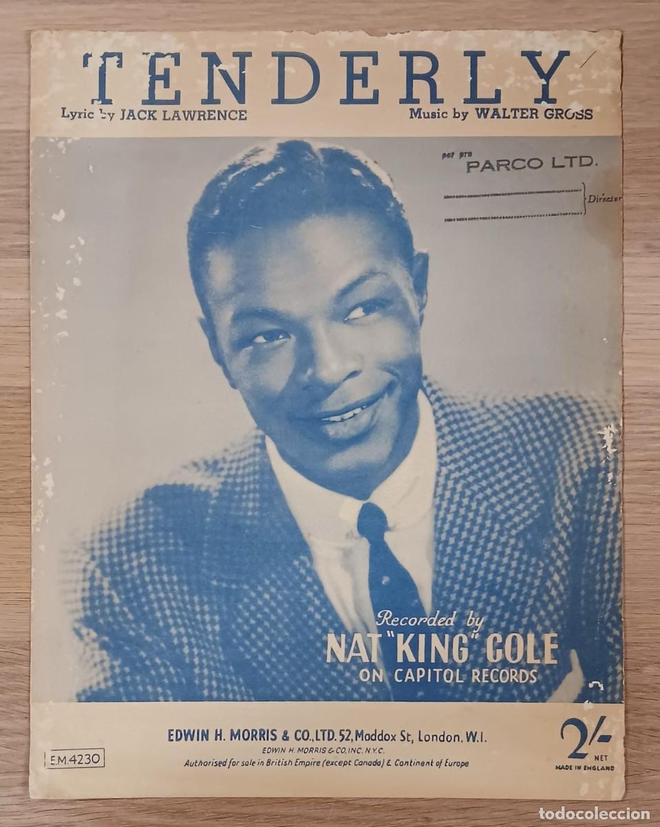 Partituras musicales: PARTITURA NAT KING COLE TENDERLY