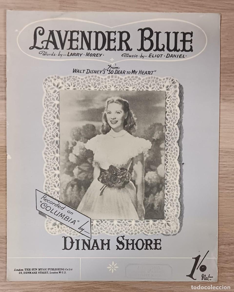 Partituras musicales: PARTITURA DINAH SHORE LAVENDER BLUE