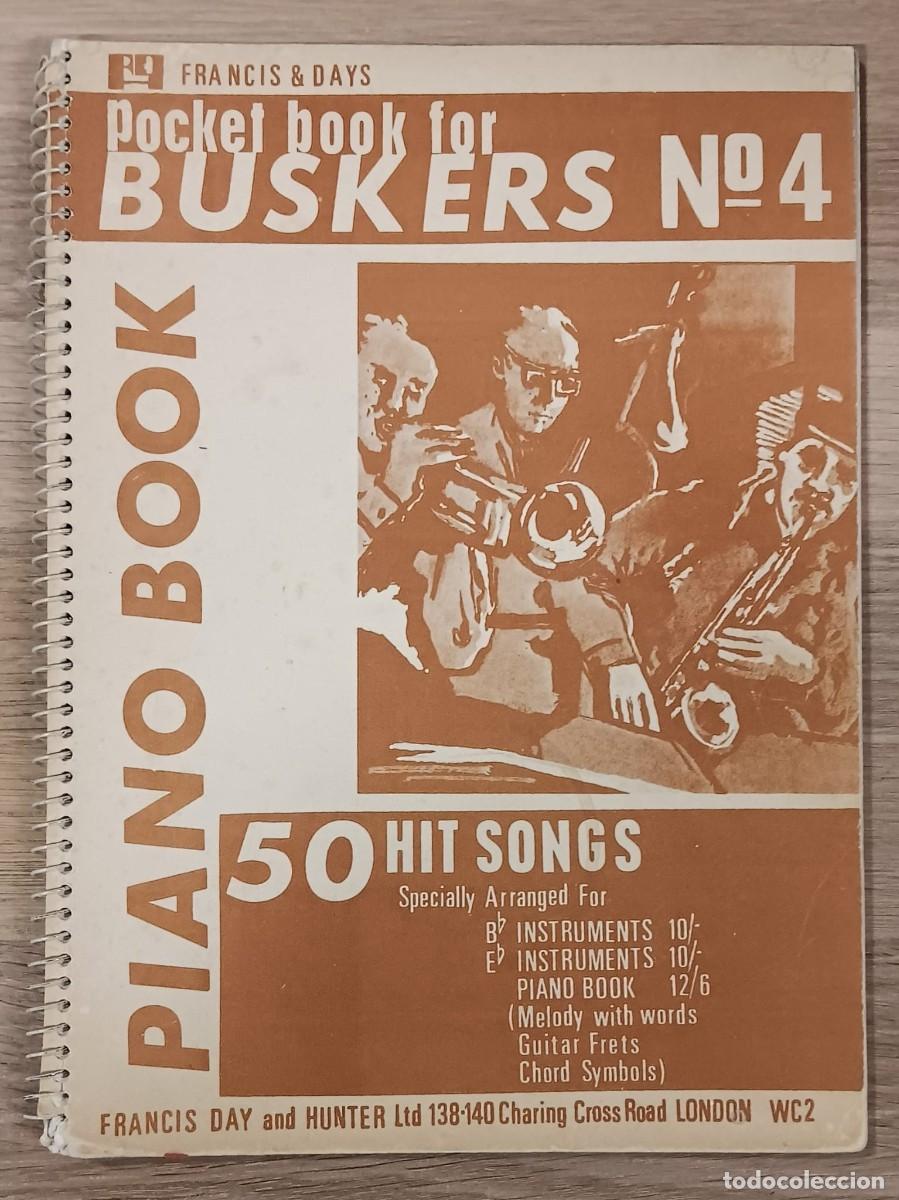 Partituras musicales: LIBRO PARTITURAS PIANO BOOK BUSKERS NUMERO 4