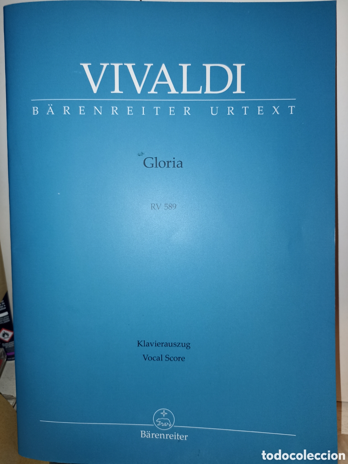 Partituren: Vivaldi la partitura de gloria rv589 muy buen estado