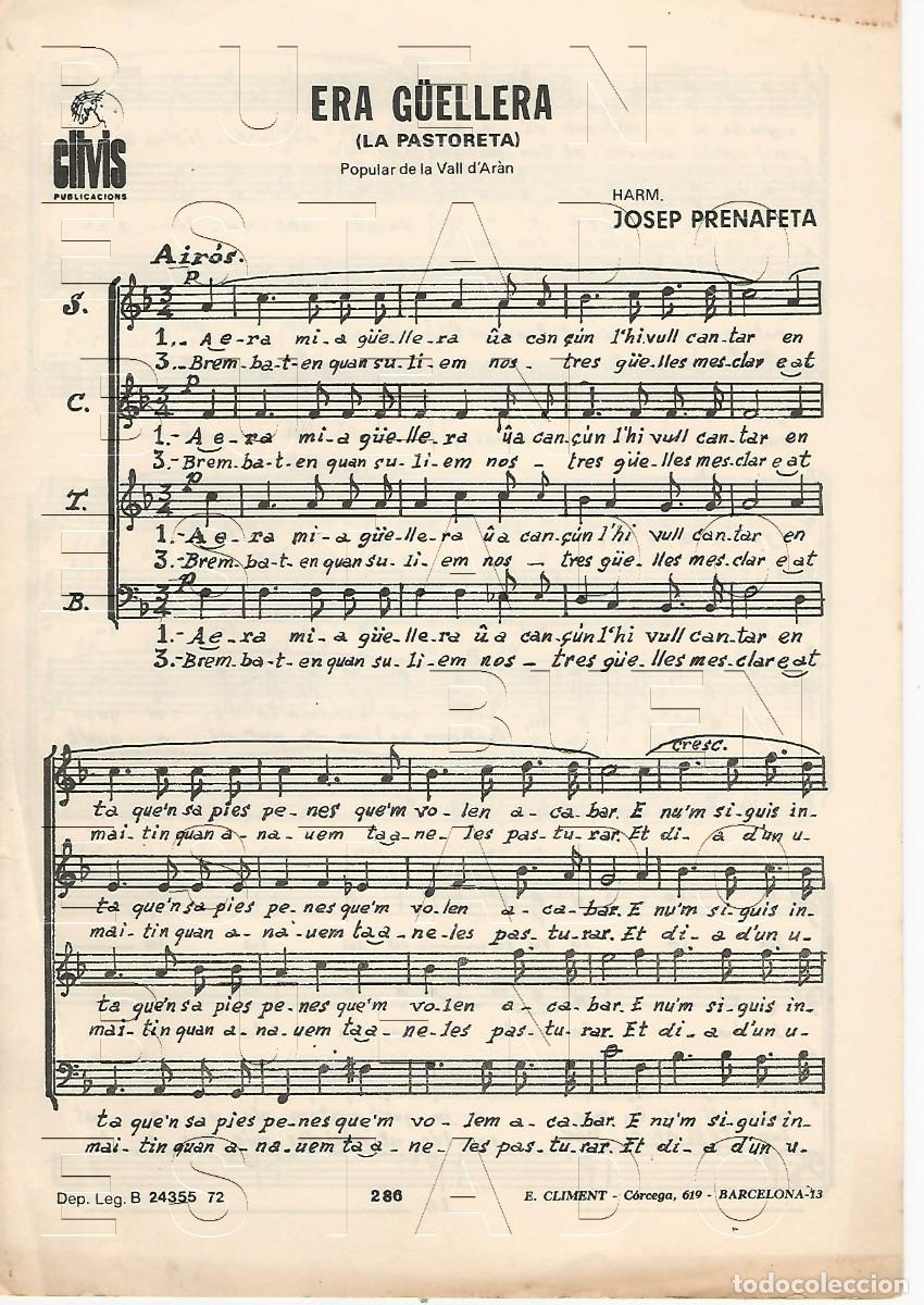 Partituren: JOSEP PRENAFETA ERA GUELLERA 4 PGS PARTITURA M57