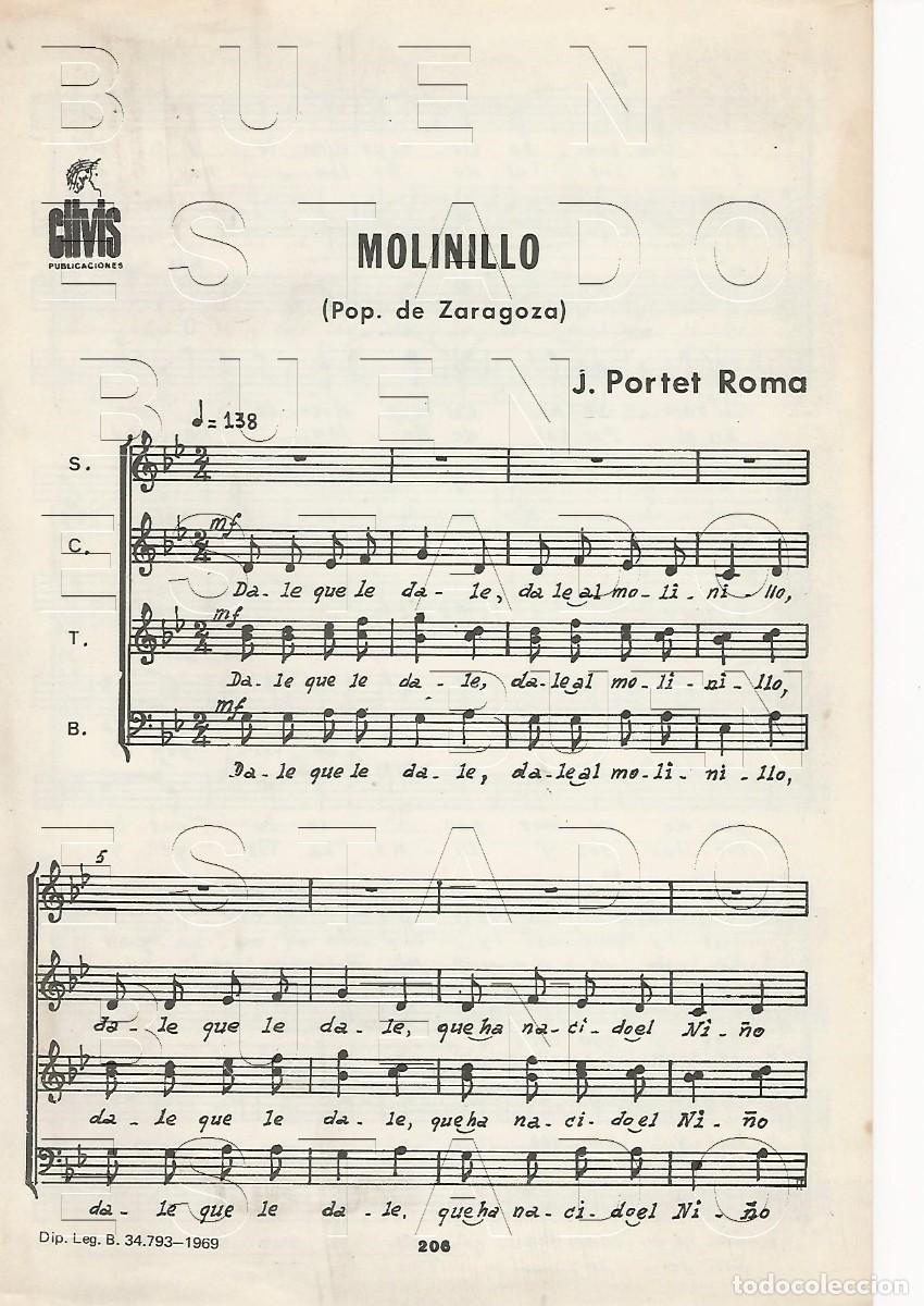Partituras musicales: J PORTET ROMA MOLINILLO 4 PGS PARTITURA M57