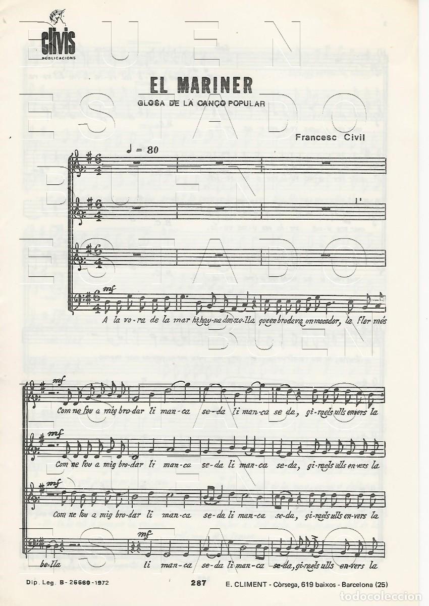 Partituren: FRANCESC CIVIL EL MARINER 8 PGS PARTITURA M57