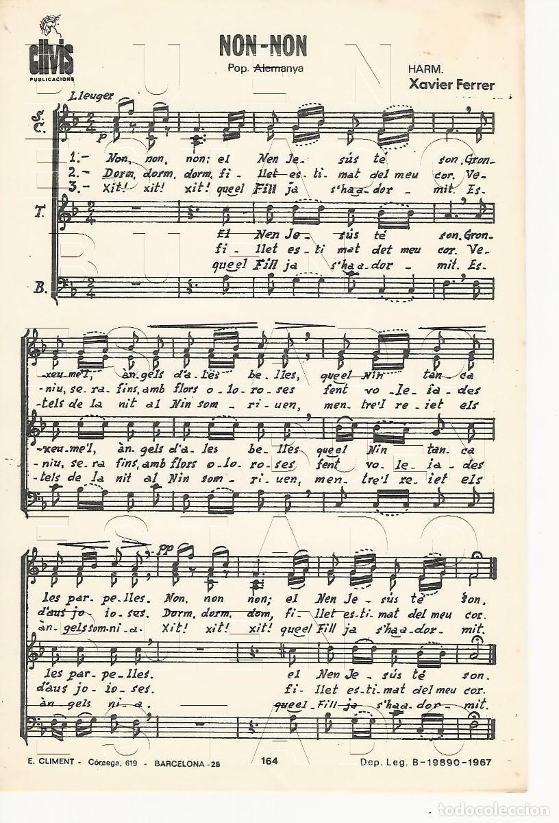 Partituras musicales: HARMONICA XAVIER FERRER NON NON 1 PGS PARTITURA ANTIGUA FAM4