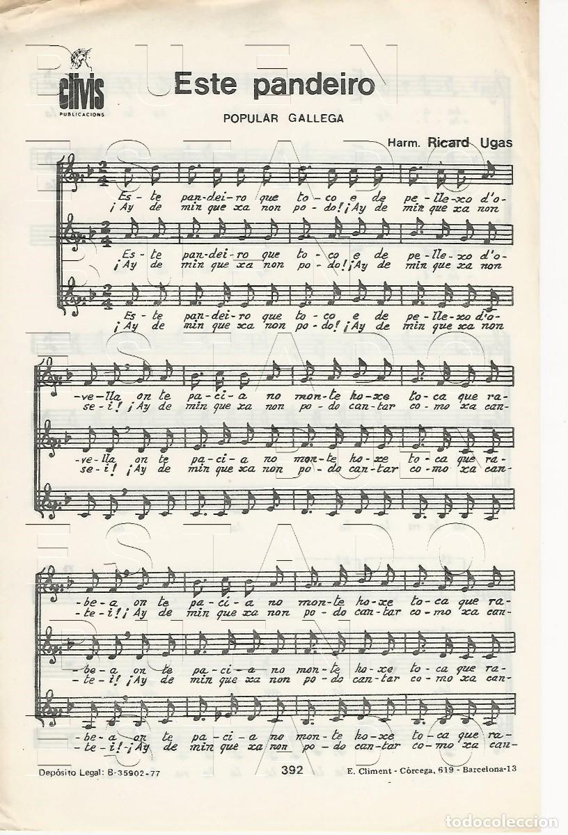 Partituras musicales: HARMONICA RICARD UGAS ESTE PANDEIRO 2 PGS PARTITURA ANTIGUA FAM4